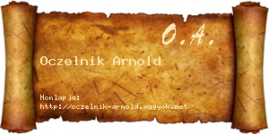 Oczelnik Arnold névjegykártya